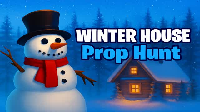 WINTER SNOWY HOUSE ⛄ PROP HUNT — Fortnite Creative map