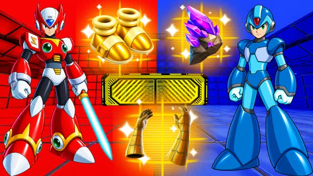 MEGAMAN RVB RED VS BLUE 🔴🔵 — Fortnite Creative map