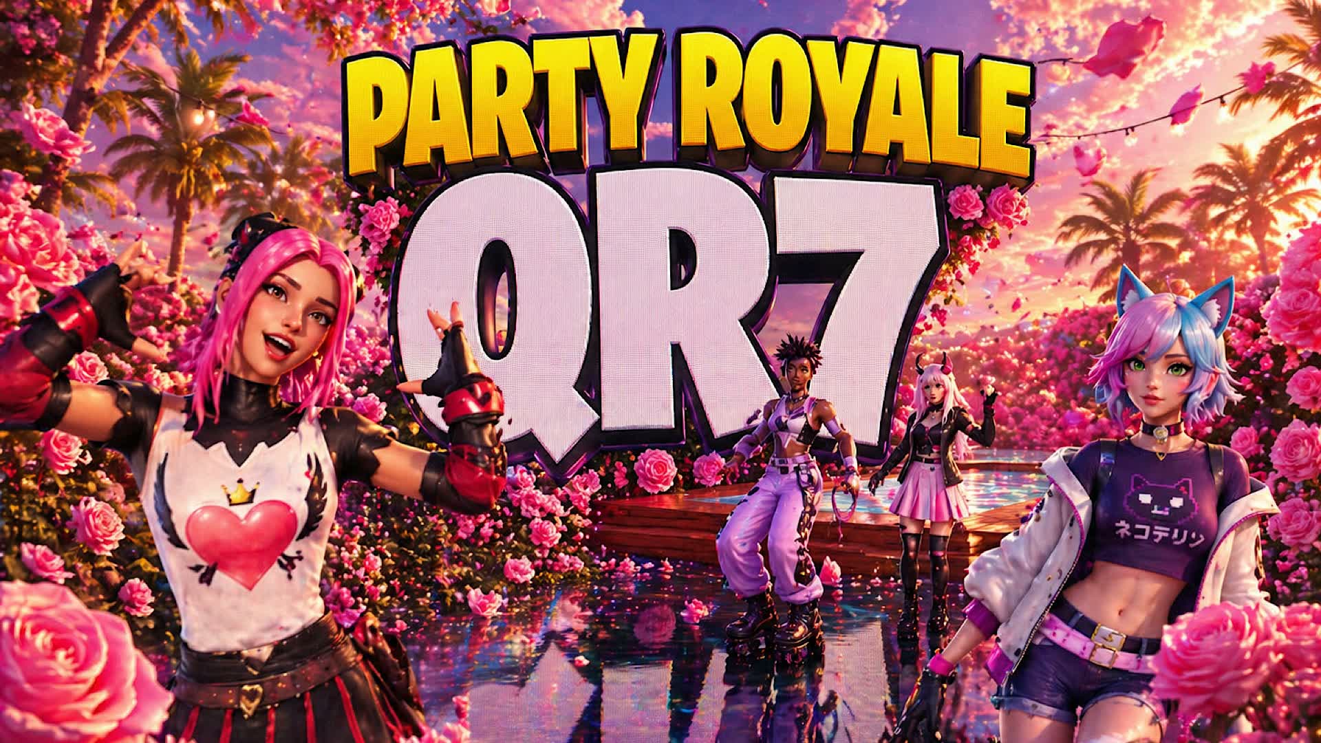 PARTY ROYAL QR7 2.0 حفل الملكي — Fortnite Creative map