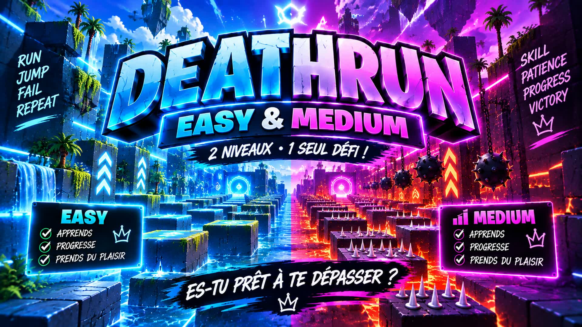 Deathrun easy / médium — Fortnite Creative map