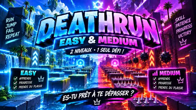 Deathrun easy / médium — Fortnite Creative map
