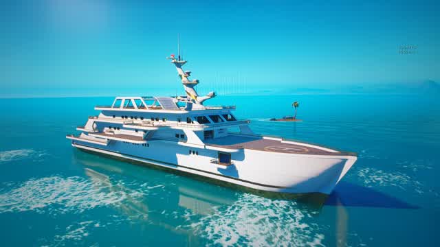 Yacht One Shot Pump Gungame — Fortnite Creative map cover art