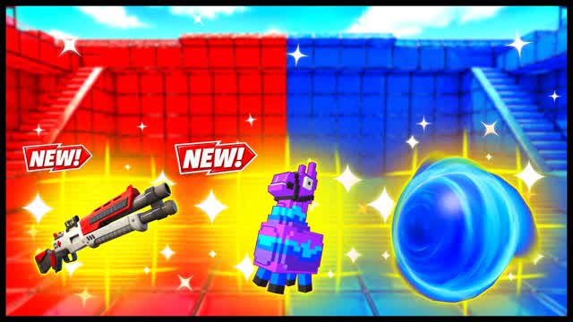 RED VS BLUE FUTURE CUE 🔴🔵 — Fortnite Creative map cover art