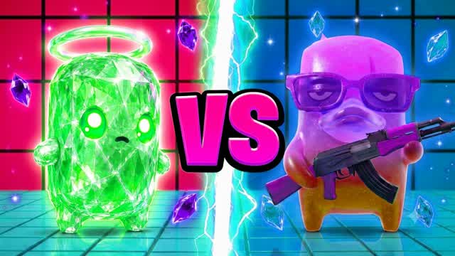 SUPER RED VS BLUE MIAOUH — Fortnite Creative map