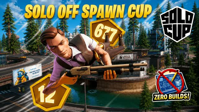 Solo Zero Build Cup FCS Off Spawn Reals — Fortnite Creative map