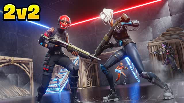 Fight Control 2V2 - سكرمز بيس كنترول — Fortnite Creative map cover art
