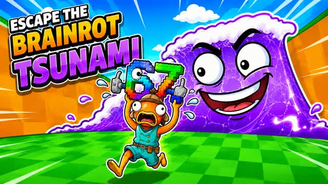 Tsunami Escape For Brainrots — Fortnite Creative map