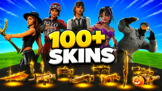 100+ SKINS FFA — Fortnite Creative map