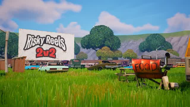 Risky Reels 2v2 - THE FINAL ZONE — Fortnite Creative map cover art
