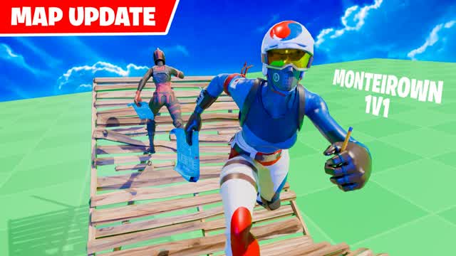 MONTEIROWN 1V1 BUILD FIGHTS — Fortnite Creative map cover art