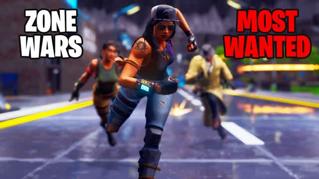 Zone Wars: MOST WANTED!🚨 — Fortnite Creative map