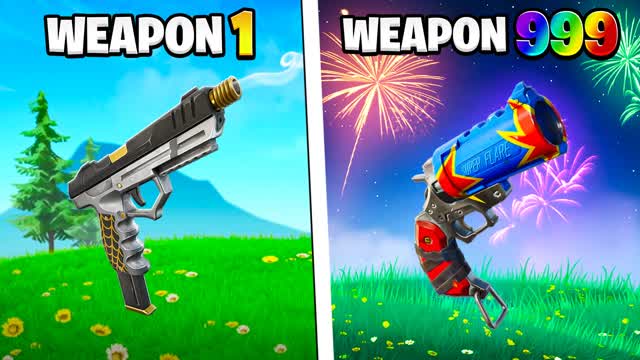 2026 GUN GAME 🎯 ONE SHOT — Fortnite Creative map