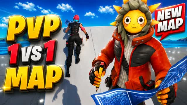 1vs1 Free Battle — Fortnite Creative map cover art
