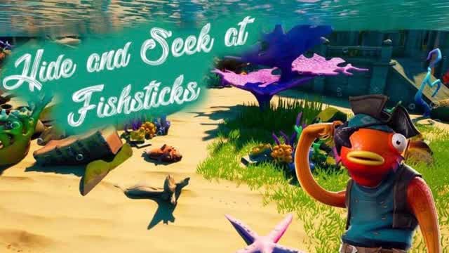 Hide and Seek at Fishstick’s — Fortnite Creative map cover art