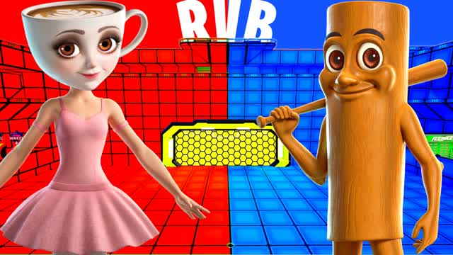 BRAINROT RED VS BLUE — Fortnite Creative map