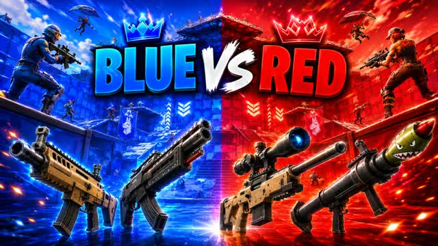 Red Vs Blue Garde — Fortnite Creative map cover art