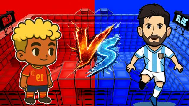 CRAZY RED VS BLUE 🔴🔵 football — Fortnite Creative map