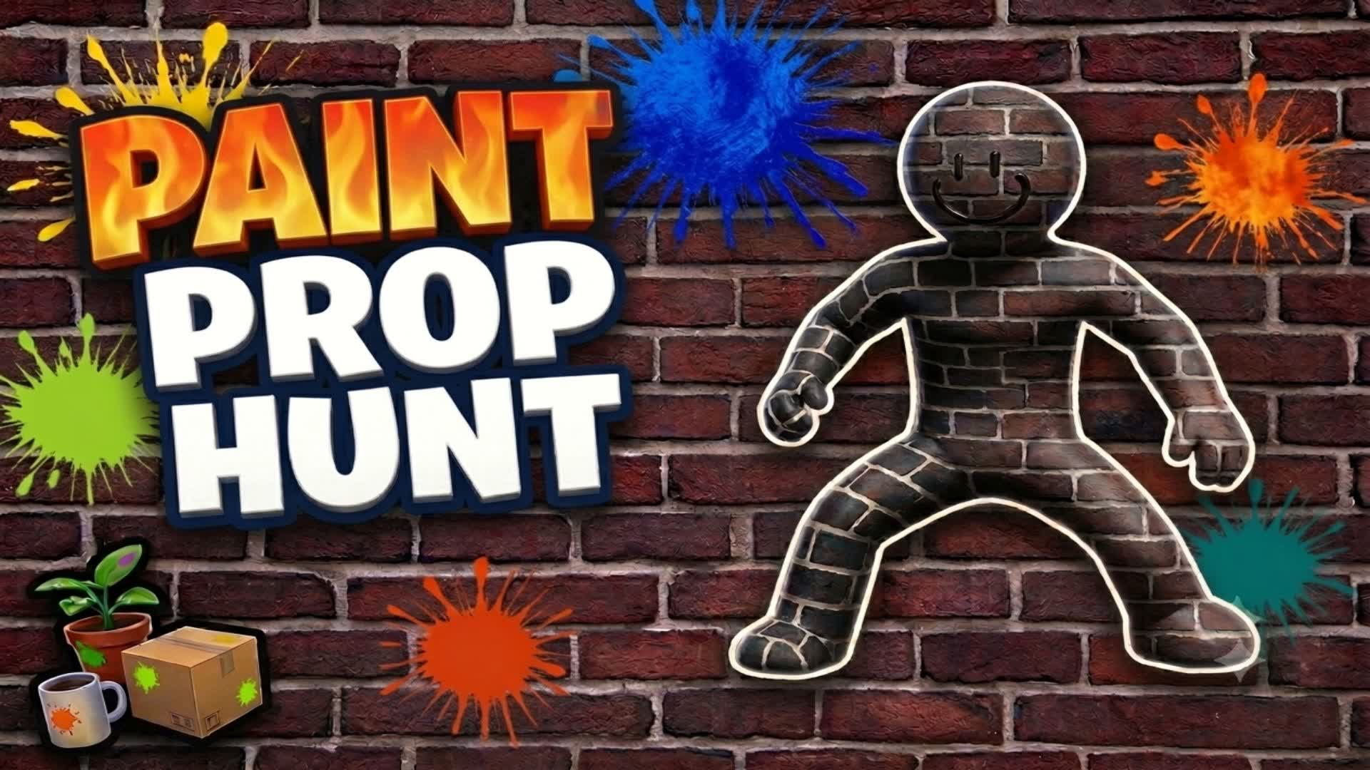 🎨PAINT PROP HUNT [MECCHA CHAMELEON] — Fortnite Creative map