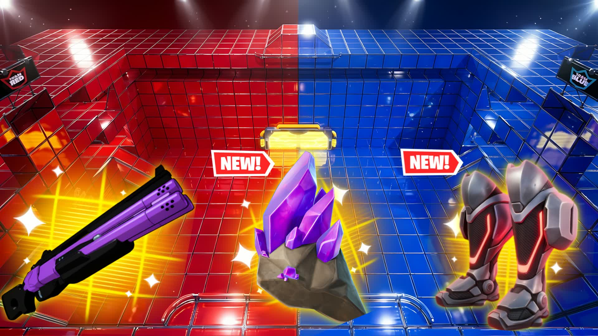 ULTIMATE RED VS BLUE🔴🔵 ALL WEAPONS🔫 — Fortnite Creative map
