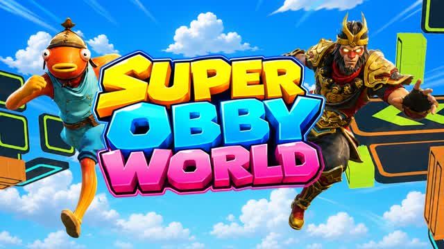 Super Obby World — Fortnite Creative map cover art