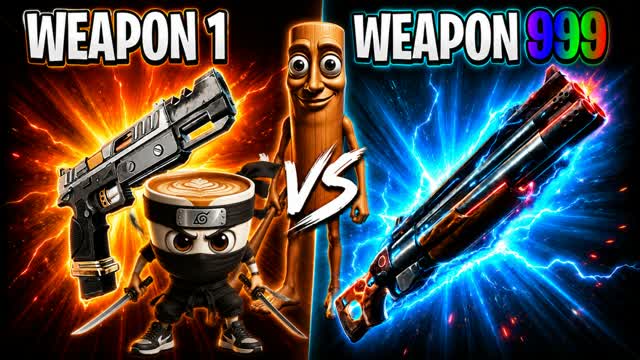 VERY HARD GUN GAME!!! — Fortnite Creative map cover art