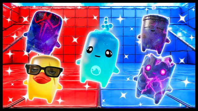 BLUE VS RED STAY ONE STEP AHEAD 🔵🔴 — Fortnite Creative map cover art