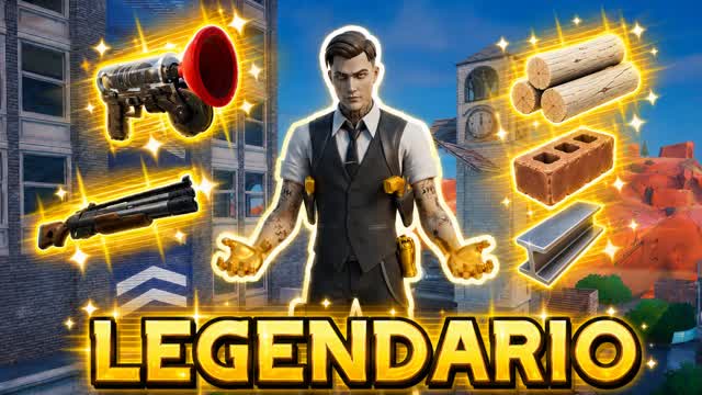 ⭐LEGENDARIO CON CONSTRUCCIÓN⭐ — Fortnite Creative map