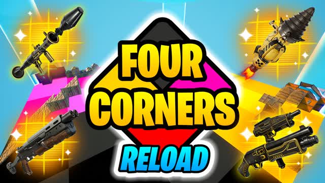 🎮 FOUR CORNERS! RELOAD ZONE WARS 🌀 — Fortnite Creative map