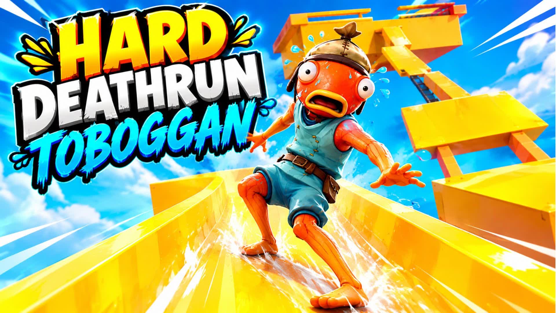 Hard deathrun toboggan — Fortnite Creative map