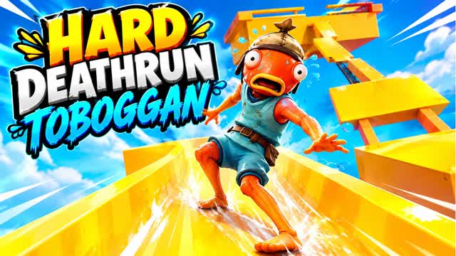 Hard deathrun toboggan — Fortnite Creative map