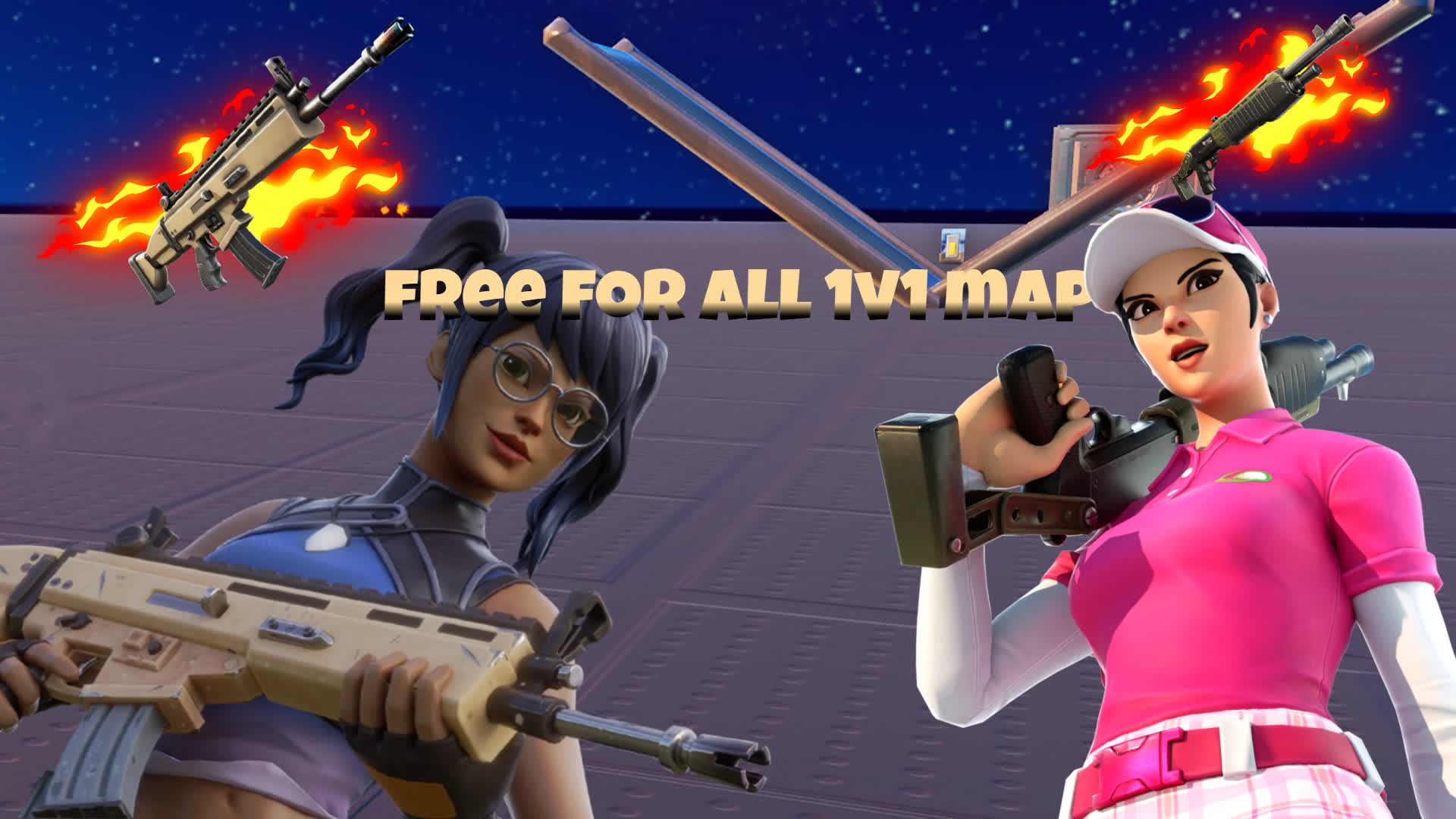 FREE FOR ALL 1V1 MAP — Fortnite Creative map