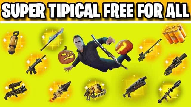 SUPER TYPICAL FREE FOR ALL — Fortnite Creative map cover art
