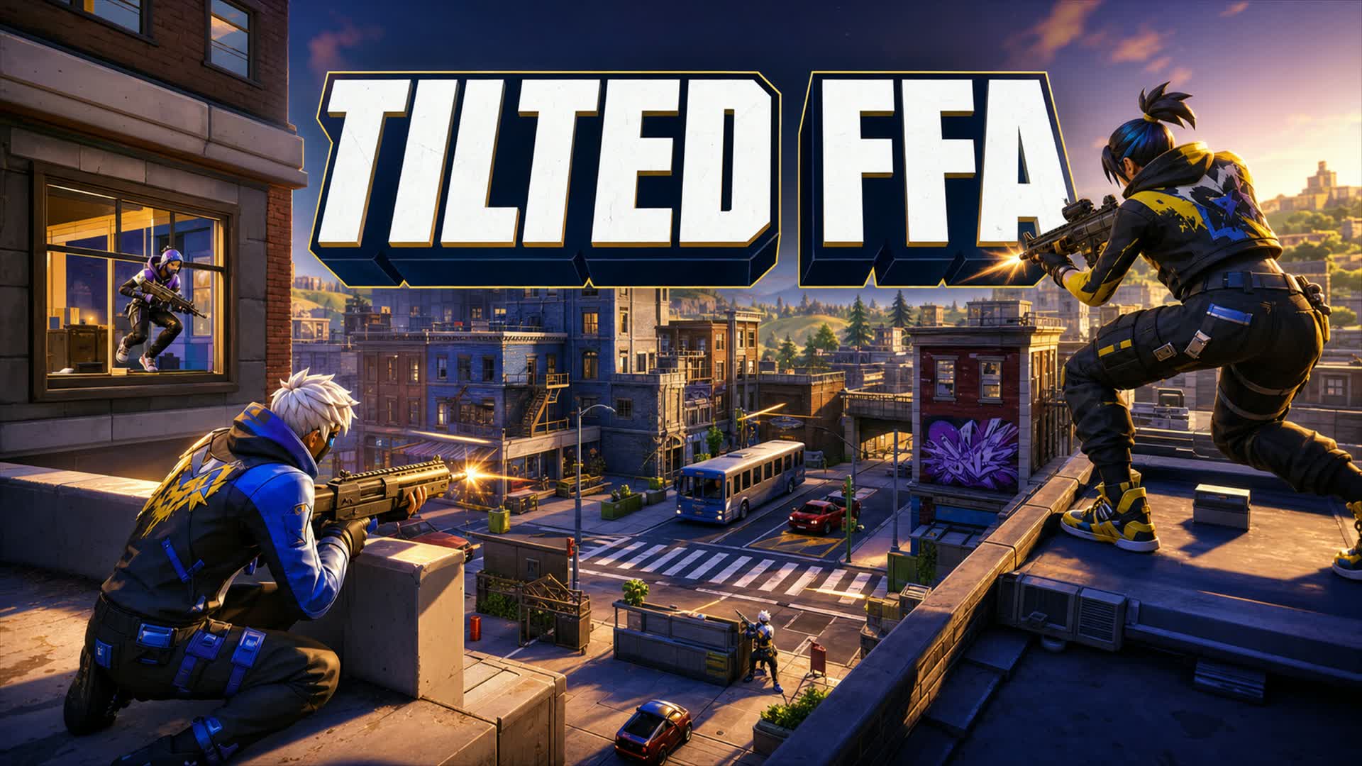 Tilted FFA Zone Wars — Fortnite Creative map