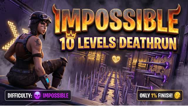 10 Level Impossible Parkour — Fortnite Creative map