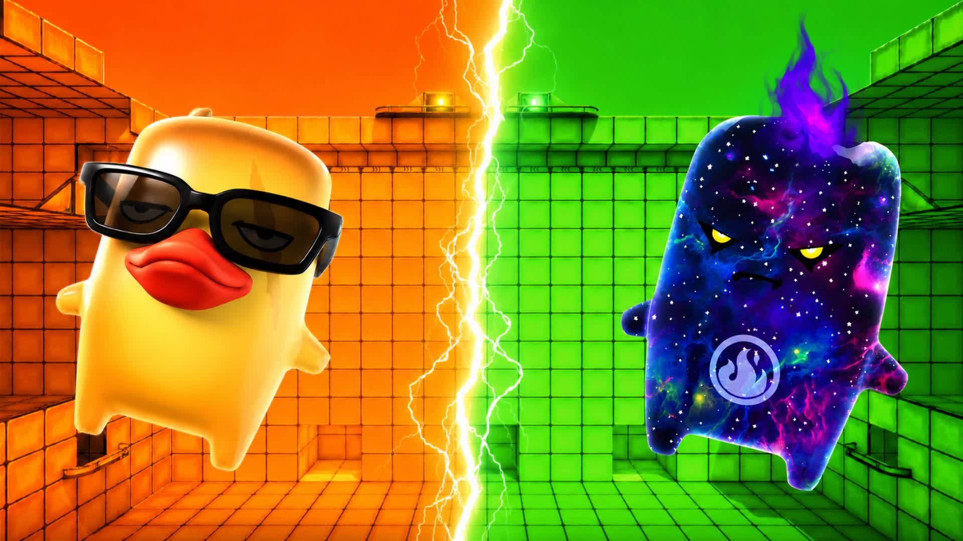 CHAOS EXTREME RED VS BLUE 🔴🔵 — Fortnite Creative map