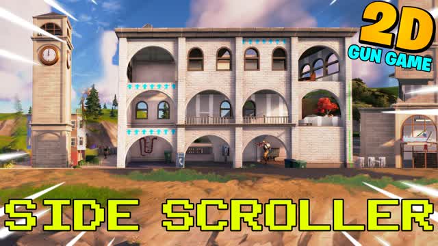 2D Tilted Side Scroll Gun Game! — Fortnite Creative map