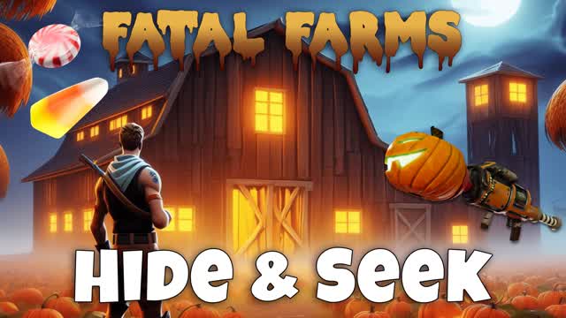 🎃Fatal Farms- Hide And Seek 👻 — Fortnite Creative map cover art