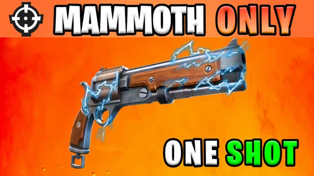 MAMMOTH PISTOL ONE SHOT — Fortnite Creative map cover art