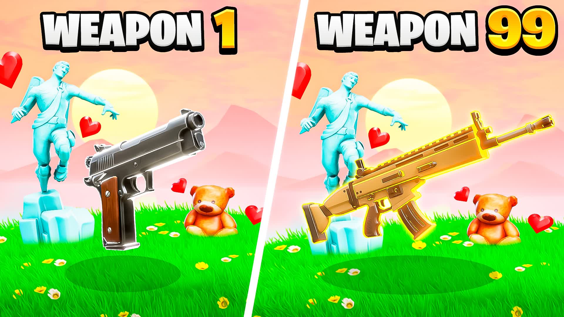 EVIL DATE GUN GAME 💝 — Fortnite Creative map