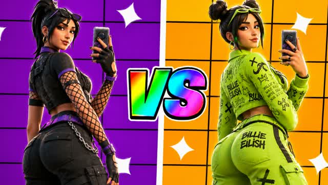 🧪SUPER FF  RED VS BLUE TOXIC RUINS 🔴🔵 — Fortnite Creative map cover art