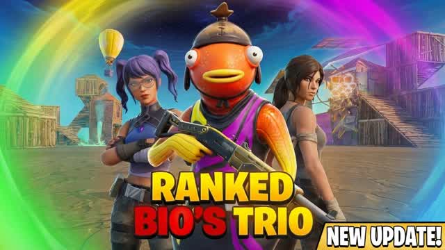 🏆 Ranked Bio's Trio - Zone Wars 🌀 — Fortnite Creative map cover art