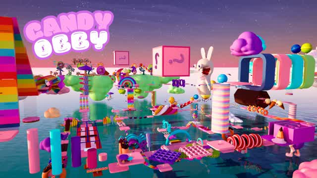 🍭 NEW CANDY OBBY 🍬 — Fortnite Creative map cover art
