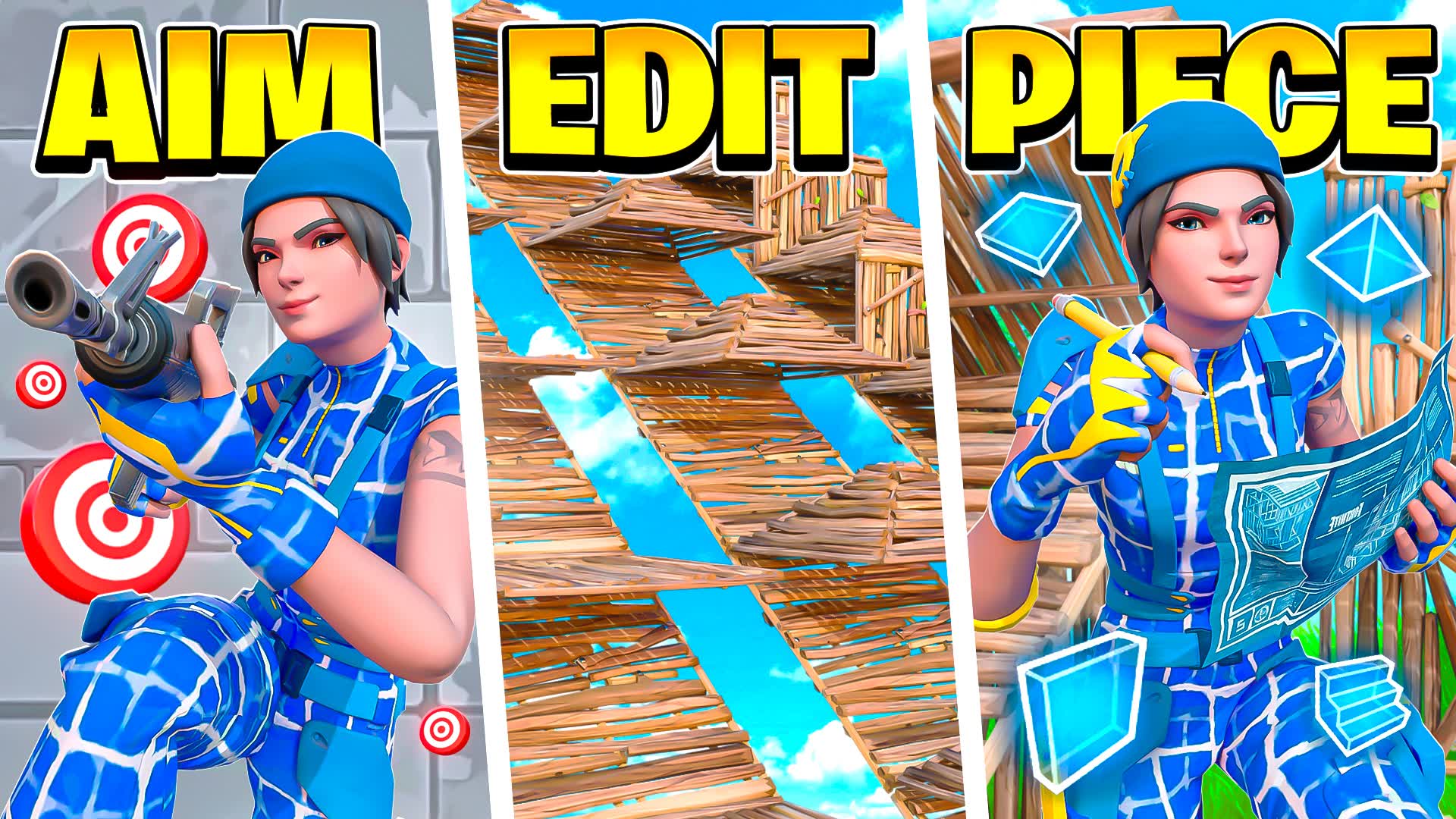 AIM & EDIT & PIECE CONTROL MAP — Fortnite Creative map