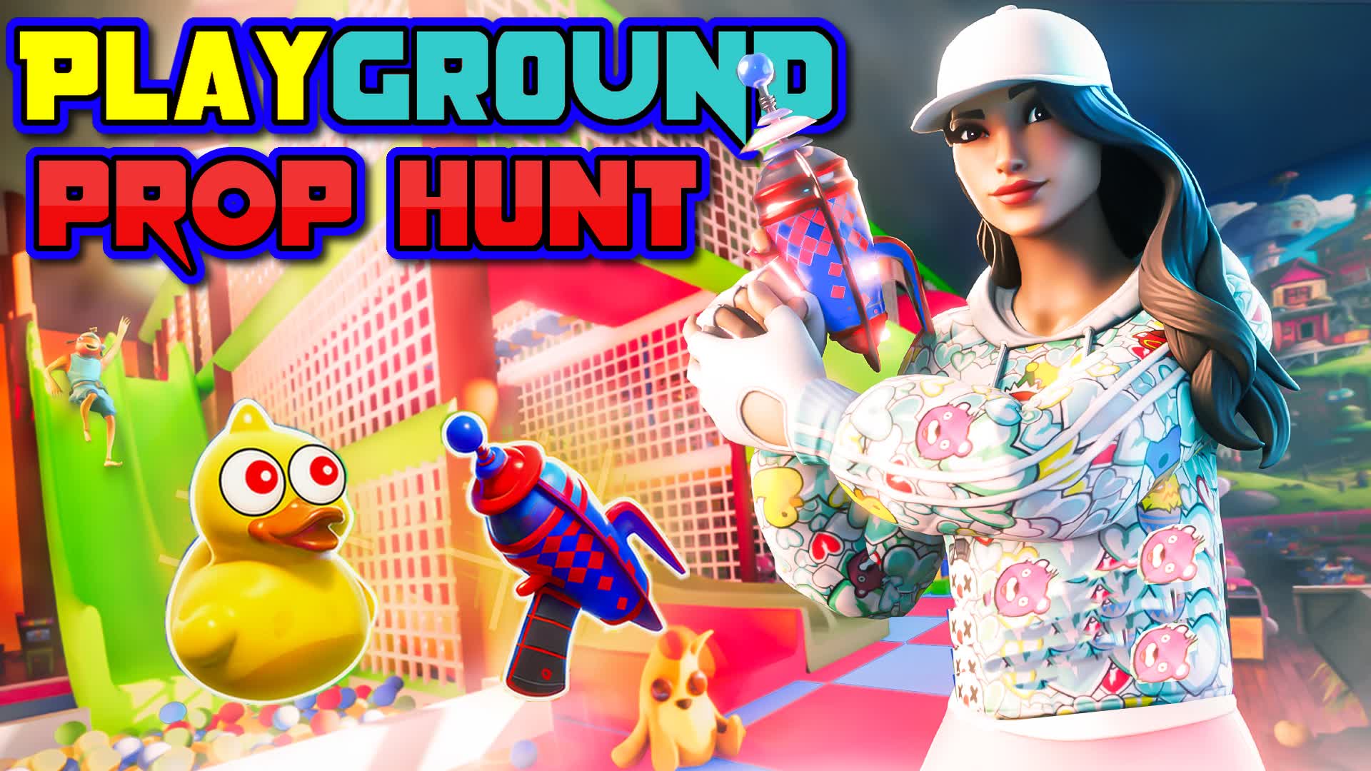 Playground - Prop hunt — Fortnite Creative map