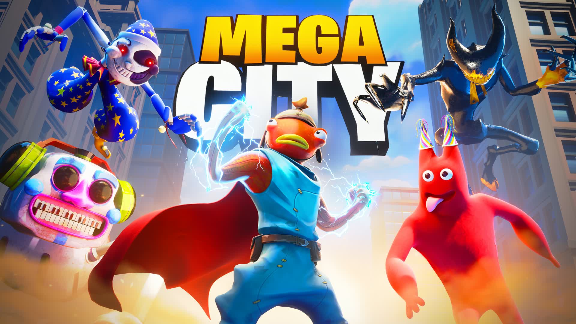 MEGA CITY - BOSS SURVIVAL — Fortnite Creative map