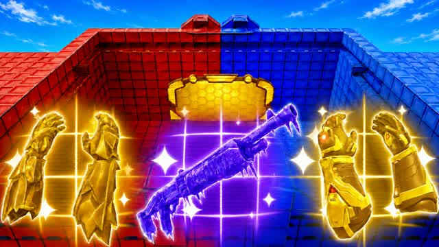 BLUE VS RED RVB AURA — Fortnite Creative map