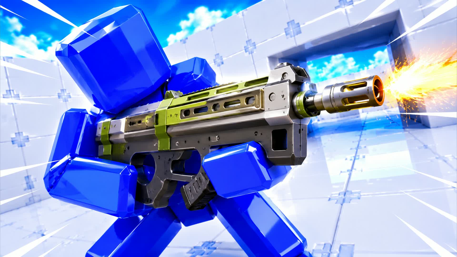 RED VS BLUE CLASH DRIVE 🔴🔵 — Fortnite Creative map