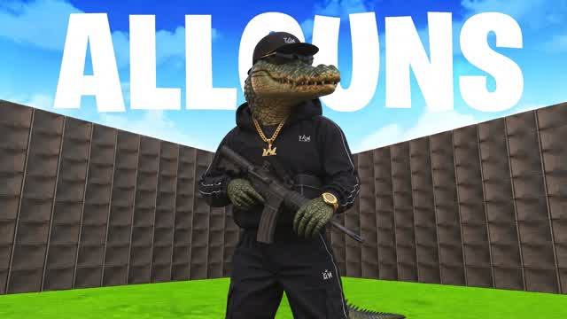 CROCODILESTAR ALLGUNS POWPOW — Fortnite Creative map cover art