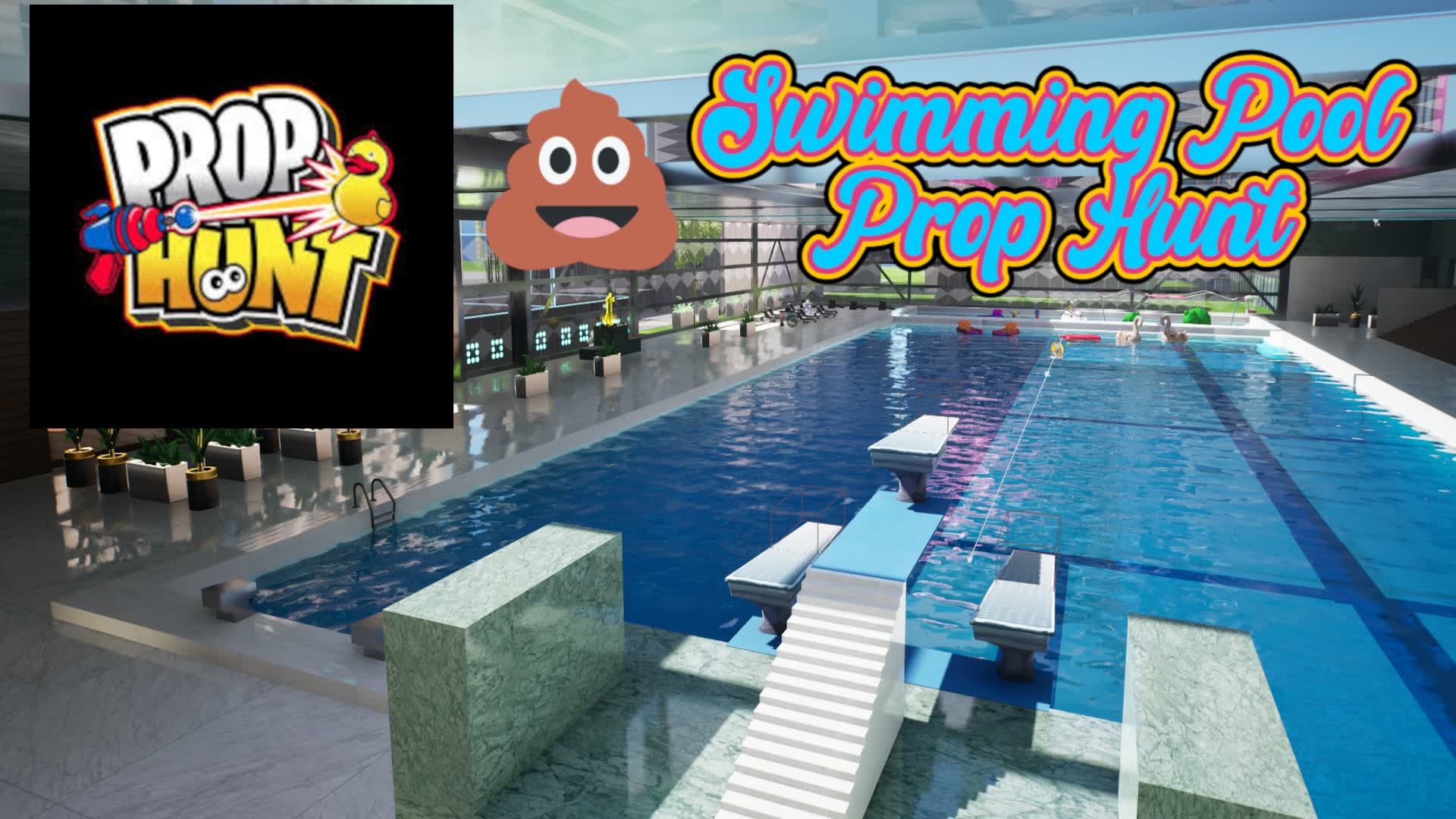 Swimming Pool Prop Hunt — Fortnite Creative map