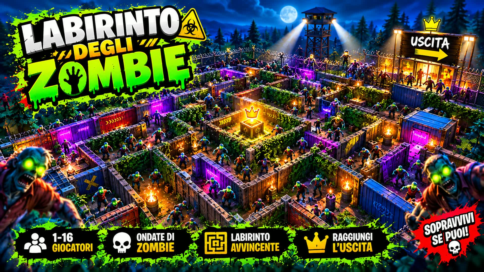 99 NIGHTS IN THE ZOMBIE MAZE — Fortnite Creative map